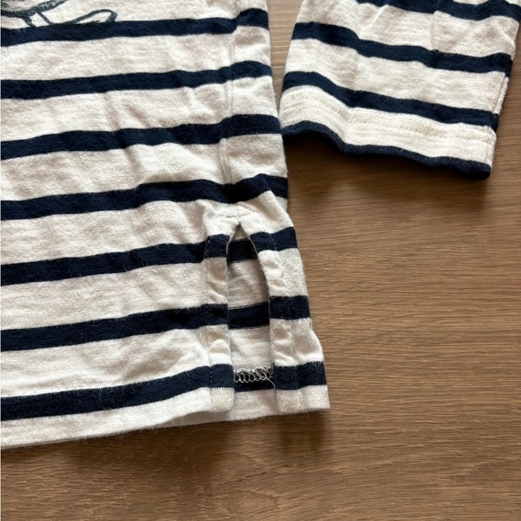 J. Crew x Wildlife Conservation Society striped long sleeve featuring whales - Picture 6 of 6